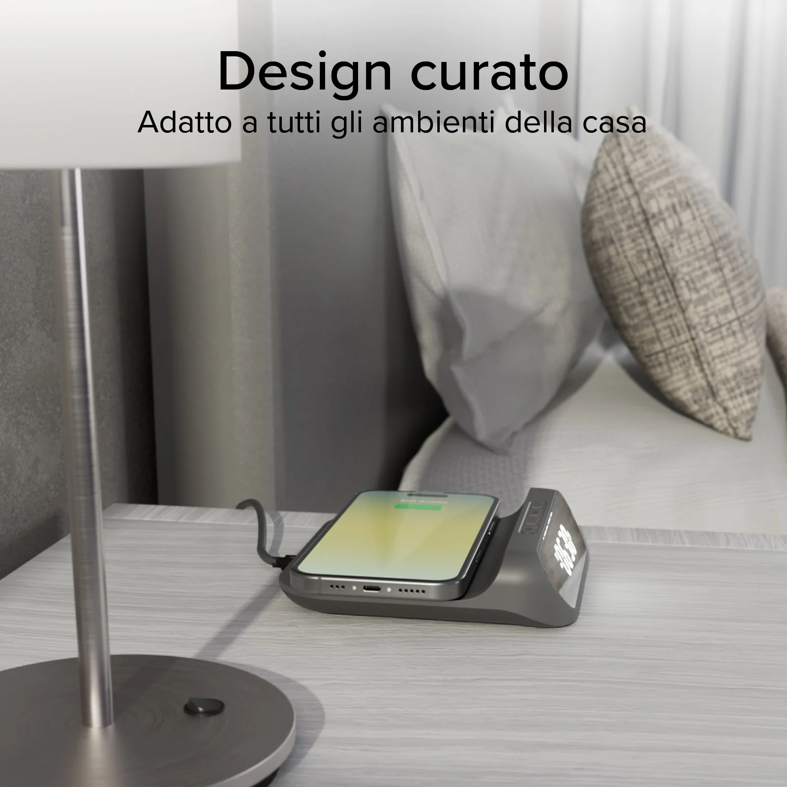 Sveglia 2 in 1 con Ricarica Wireless - Image 15