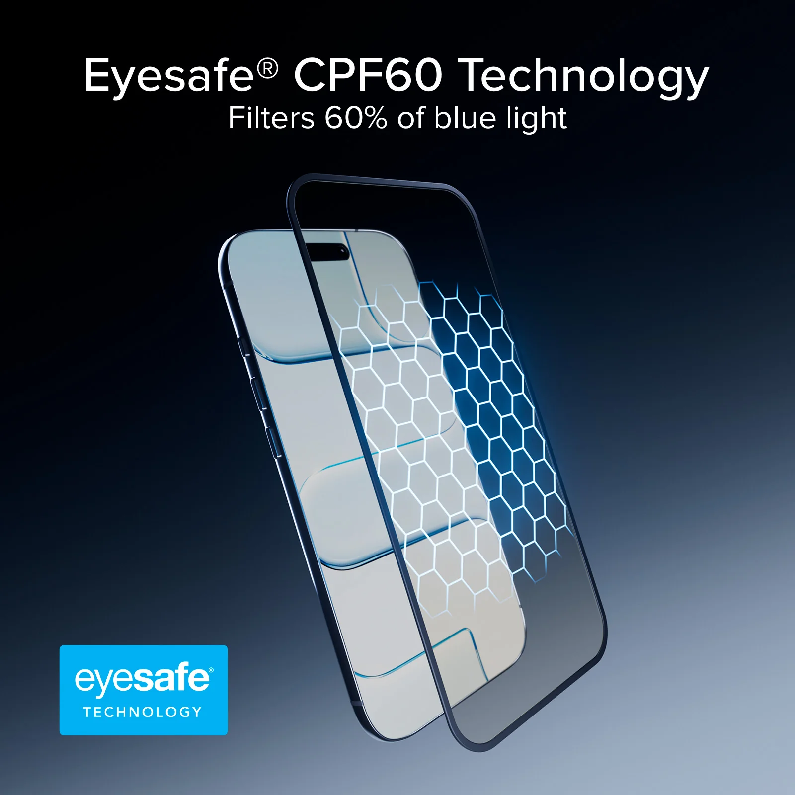 Vetro Protettivo Anti-Luce Blu Full Cover con tecnologia Eyesafe® CPF60 per iPhone Air - Image 3
