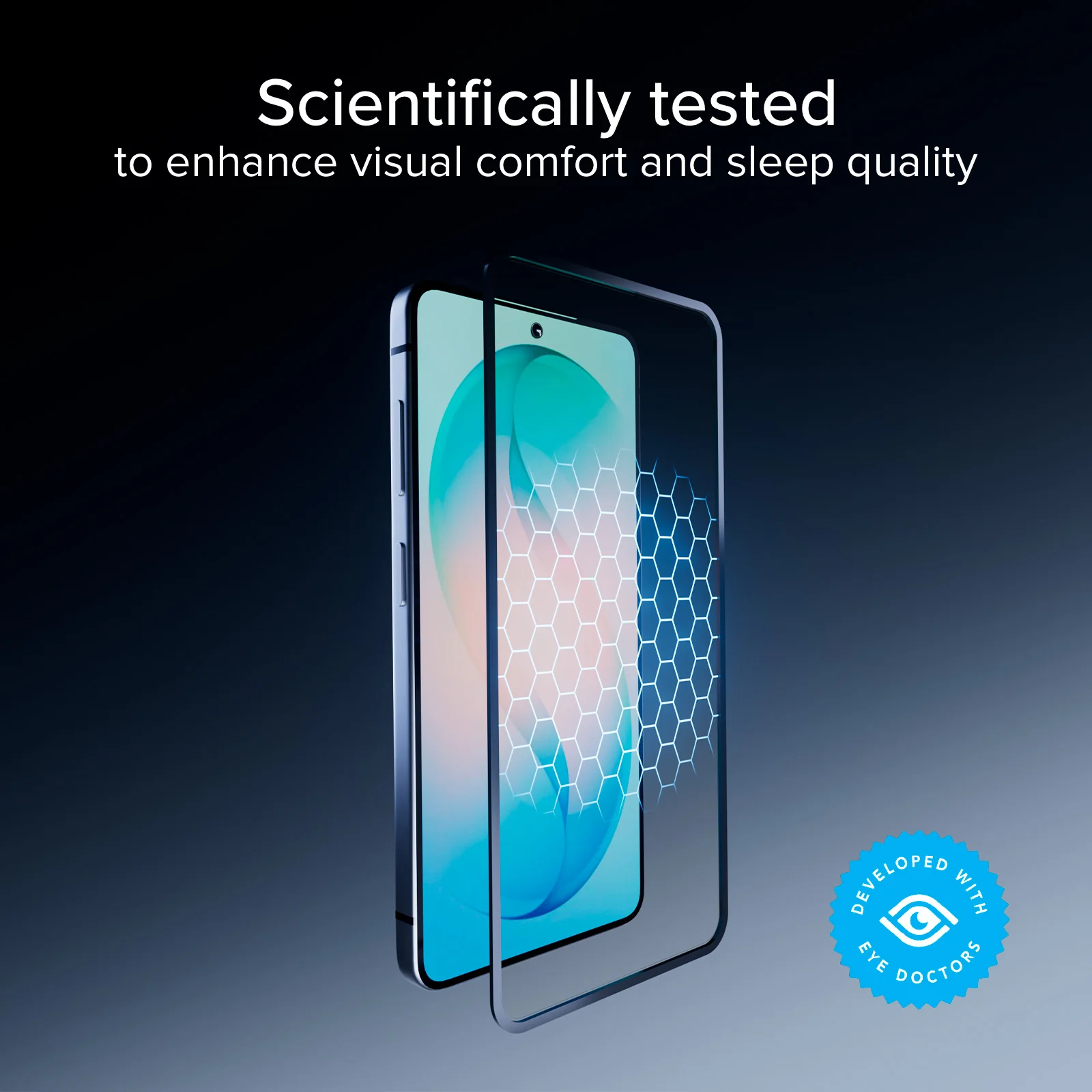 Vetro Protettivo Anti-Luce Blu Full Cover con tecnologia Eyesafe® CPF60 per Samsung S26 - Image 8
