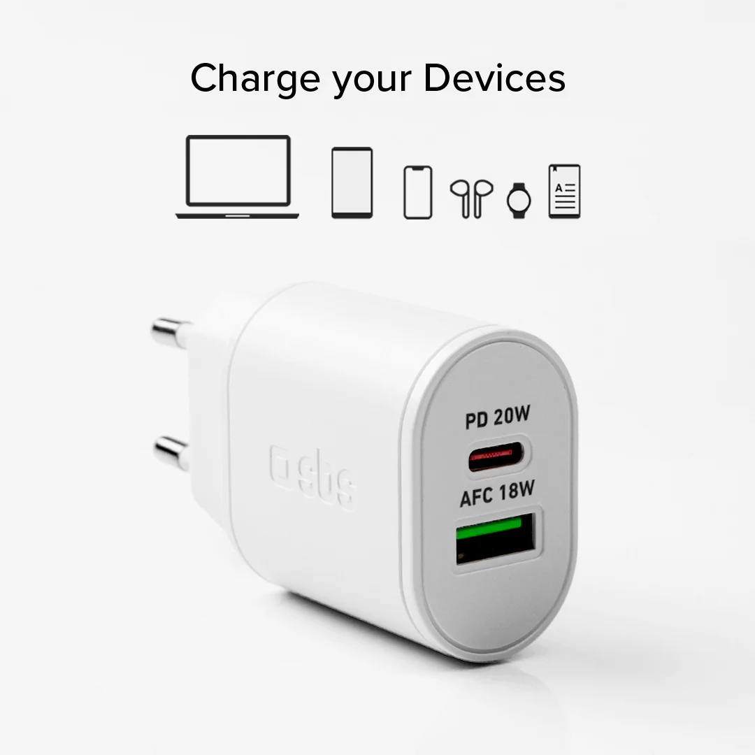 Caricabatterie caricatore 20 Watt - Ricarica ultra rapida e due porte USB - Image 2