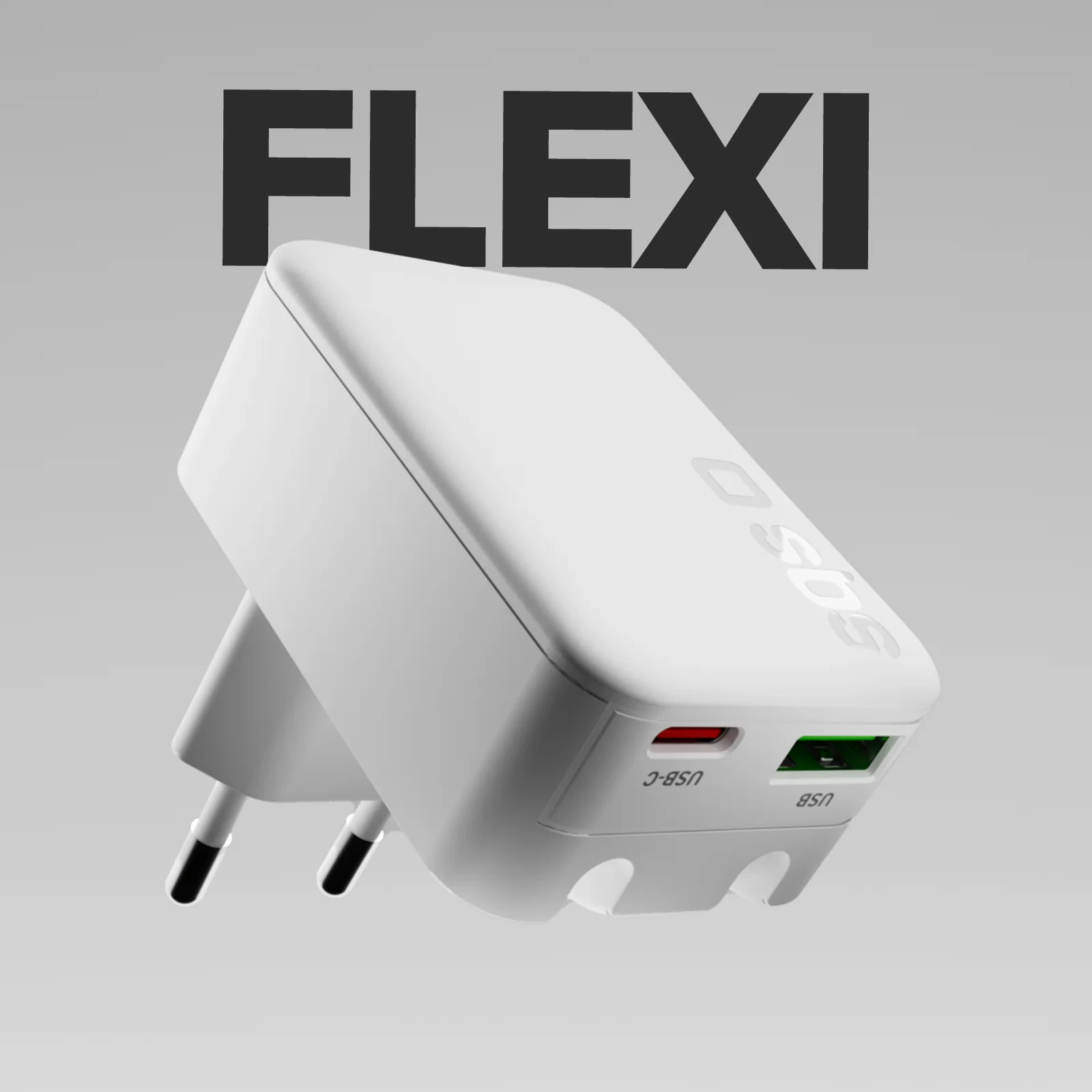 Caricatore da Parete Flexi Wall Charger 45W con Spina Pieghevole - Image 6